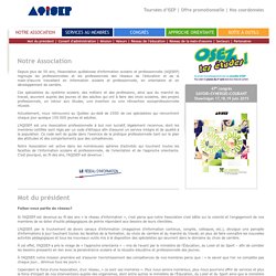 Aqisep - Association québécoise d'information scolaire et professionnelle