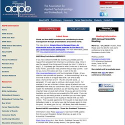 Association for Applied Psychophysiology and Biofeedback - Assoc