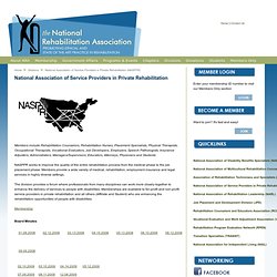 National Association of Service Providers in Private Rehabilitation