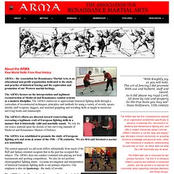 About the Association for Renaissance Martial Arts