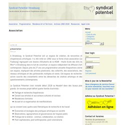 Association - Syndicat Potentiel Strasbourg