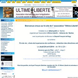 Site de l' Association Ultime Liberté : ACCUEIL
