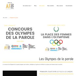 Les Olympes de la parole - AFFDU - Association Française des Femmes Diplômées des Universités