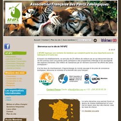 Association Française des Parcs Zoologiques - Bienvenue sur le site de l'AFdPZ