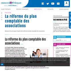 Publication - La réforme du plan comptable des associations
