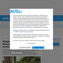 Actu - Ariège. Les associations pro-ours dénoncent "des infractions à la loi et des imprudences"