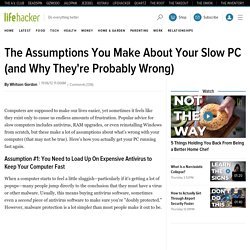 The Assumptions You Make About Your Slow PC (and Why They're Probably Wrong)