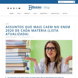 ASSUNTOS que mais caem no ENEM