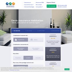 Assurance habitation : tarif et devis en ligne