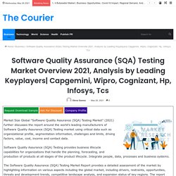 Software Quality Assurance (SQA) Testing Market Overview 2021, Analysis by Leading Keyplayers