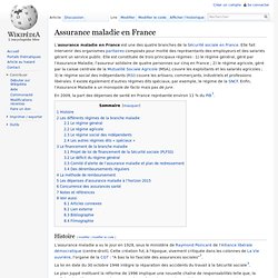 Assurance maladie en France