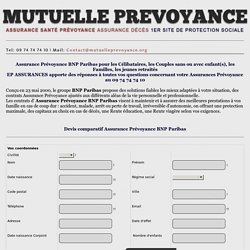 Assurance Prévoyance BNP Paribas