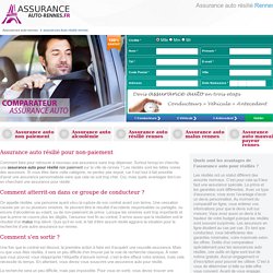 Assurance auto résilié non paiement à rennes