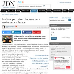 Pay how you drive : les assureurs accélèrent en France