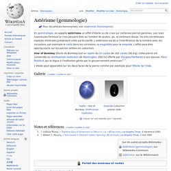 Astérisme (gemmologie)