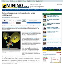 NASA takes asteroid mining seriously; funds viability study