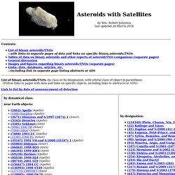 Asteroids with satellites