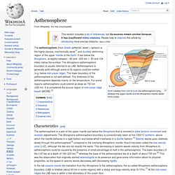 Asthenosphere