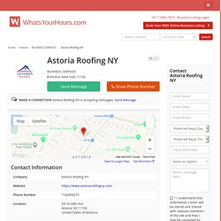Best Astoria Roofing service , NY