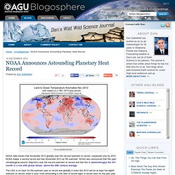 NOAA Announces Astounding Planetary Heat Record