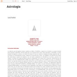Astrologia: SAGITARIO