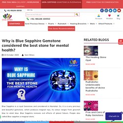 Why Blue Sapphire is considered best for Mental Peace?