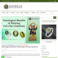 Astrological Benefits of Wearing Cat's Eye Gemstone