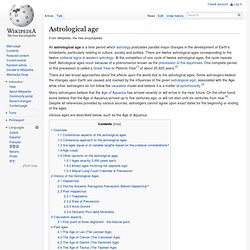 Astrological age