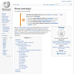 House Systems (Wikipedia)