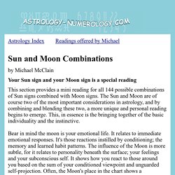 Astrology - All Sun Moon Combinations