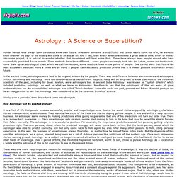 Astrology: Science or superstition?