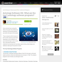 Astrology Software 101: What are the top 5 astrology software programs? - National Holistic Science & Spirit
