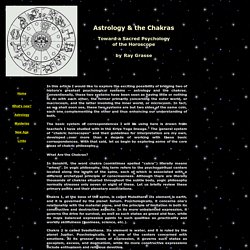 Astrology & the Chakras