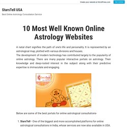 10 Most Well Known Online Astrology Websites – StarsTell USA
