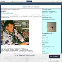 Les Astronautes français - Vérifier L'ESPACE