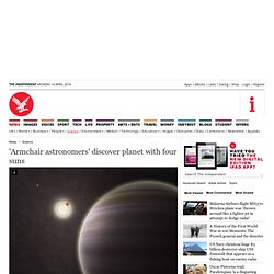 Planet with four suns discovered - Science - News