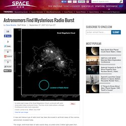 Astronomers Find Mysterious Radio Burst