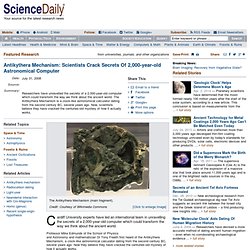 Antikythera Mechanism: Scientists Crack Secrets Of 2,000-year-ol