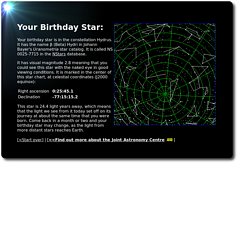 Joint Astronomy Centre - Birthday Stars -