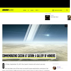 Commemorating Cassini at Saturn: A gallery of wonders