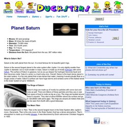 Astronomy for Kids: The Planet Saturn