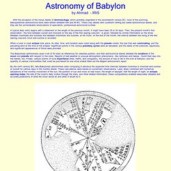 Astronomy of Babylon