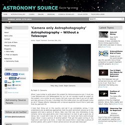 Camera Only Astrophotography