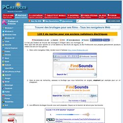Trouver des bruitages pour ses films - Tous les navigateurs Web