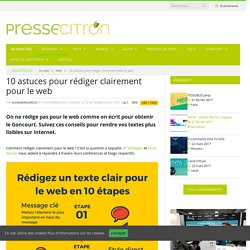 10 astuces pour rédiger clairement pour le web