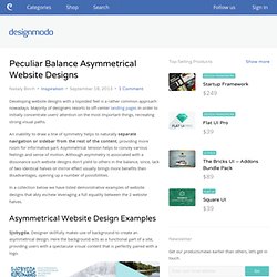 Peculiar Balance Asymmetrical Website Designs
