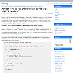 Asynchronous Programming in JavaScript with “Promises” - IEBlog