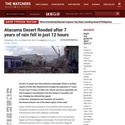 Atacama Desert flooded after 7 years of rain fell in just 12 hours