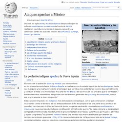 Ataques apaches a México