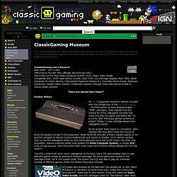 Atari 2600 - 1977-1984 - Classic Gaming